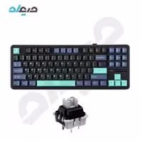 کیبورد گیمینگ مکانیکال آئولا مدل F87 Pro Gray wood switch V4