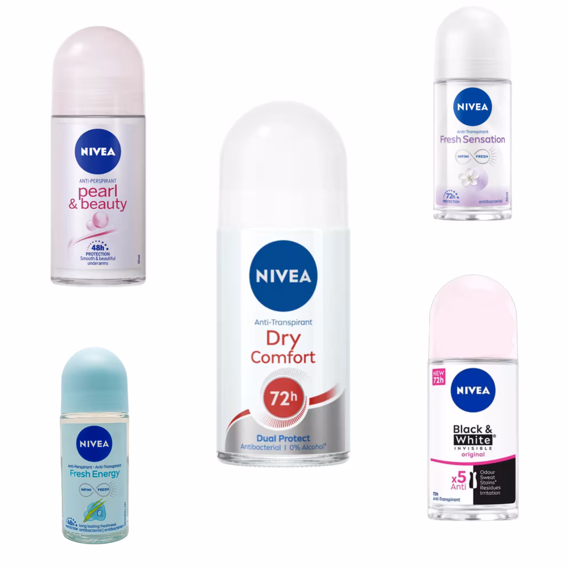 مام رول ضد تعریق زنانه نیوا حجم 50 میل