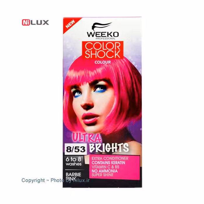 کیت رنگ مو ویکو مدل color shock شماره 8/53 حجم 80 میلی لیتر