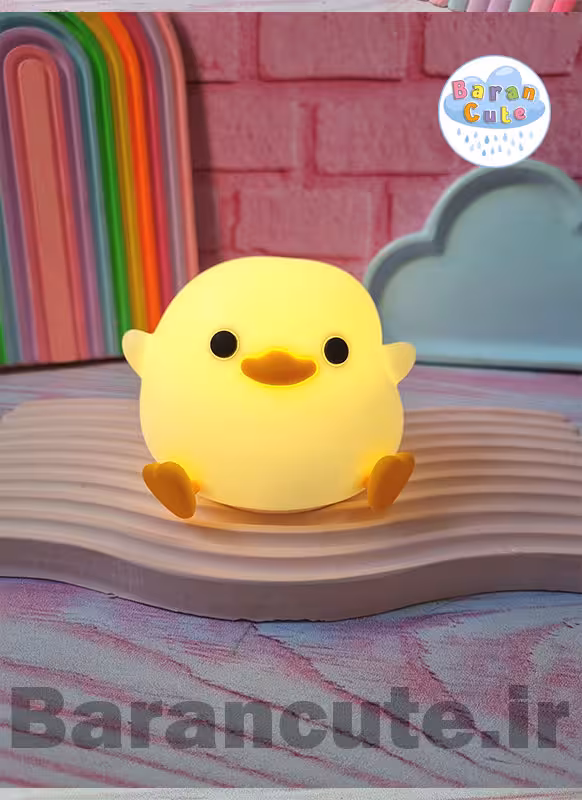 چراغ خواب نرم سیلیکونی لمسی طرح جوجه کیوت