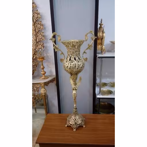 گلدان پایه فرشته برنزی