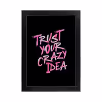تابلو انگیزشی لوژین طرح CRAZY IDEA کد PF-13008