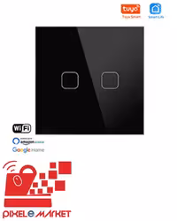 کلید لمسی هوشمند دو پل TUYA مدل Square