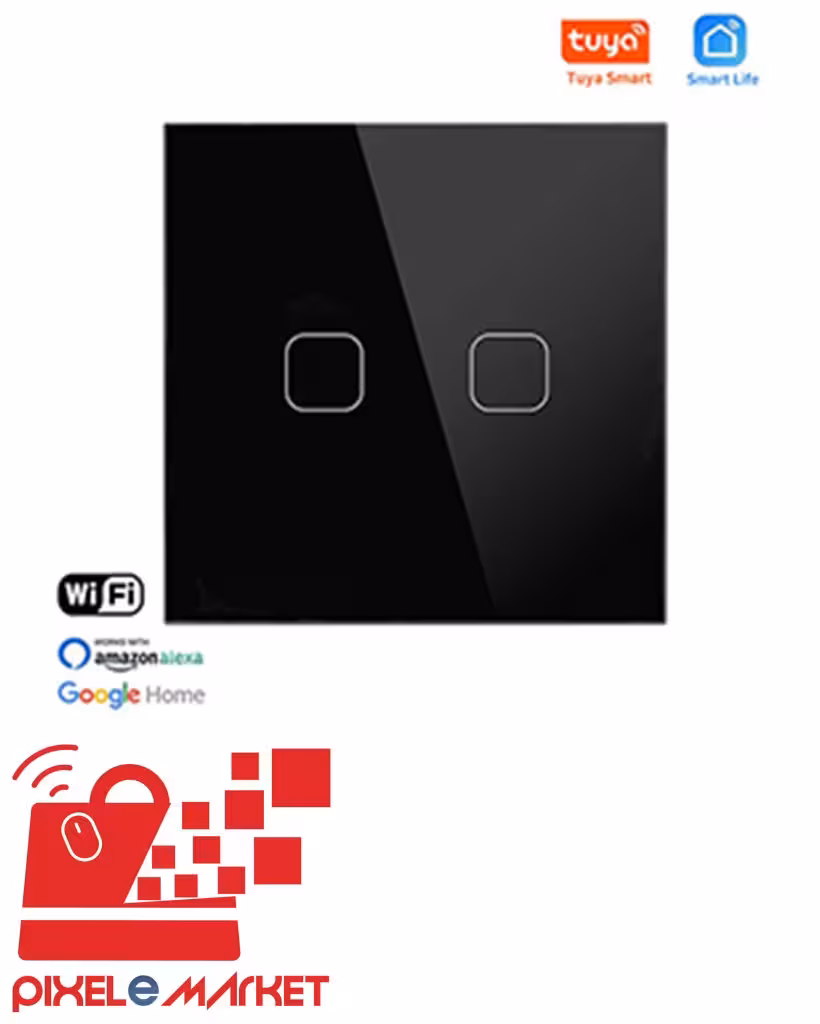 کلید لمسی هوشمند دو پل TUYA مدل Square