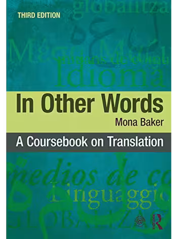 کتاب In Other Words A Coursebook on Translation 3rd