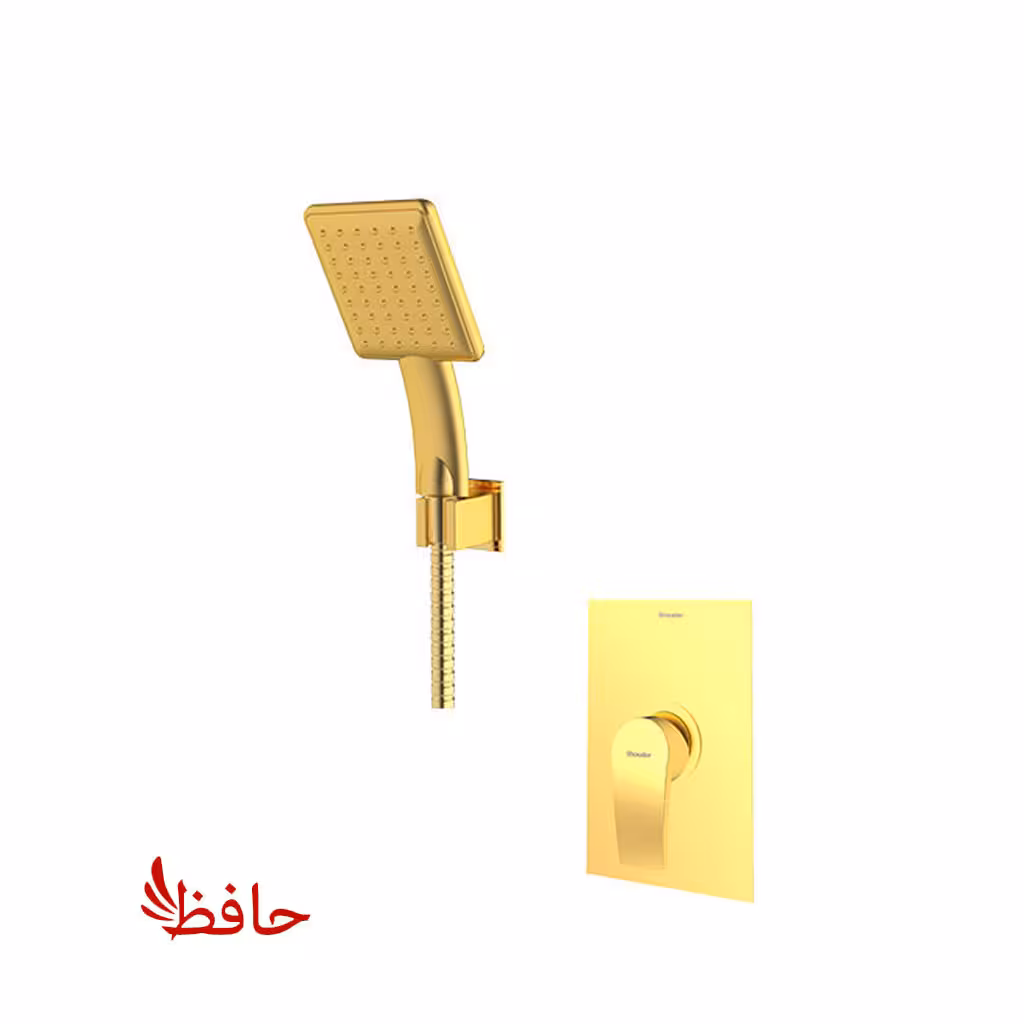 شیر حمام توکار شودر مدل رومر پلاس طلایی مات تیپ 2