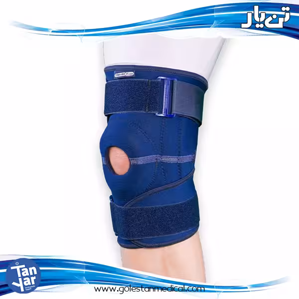 زانوبند چهار فنره نئوپرن تن یار مدل 5028