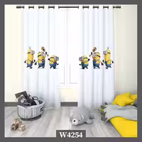 پرده پانچی مدل مینیون کد W4254