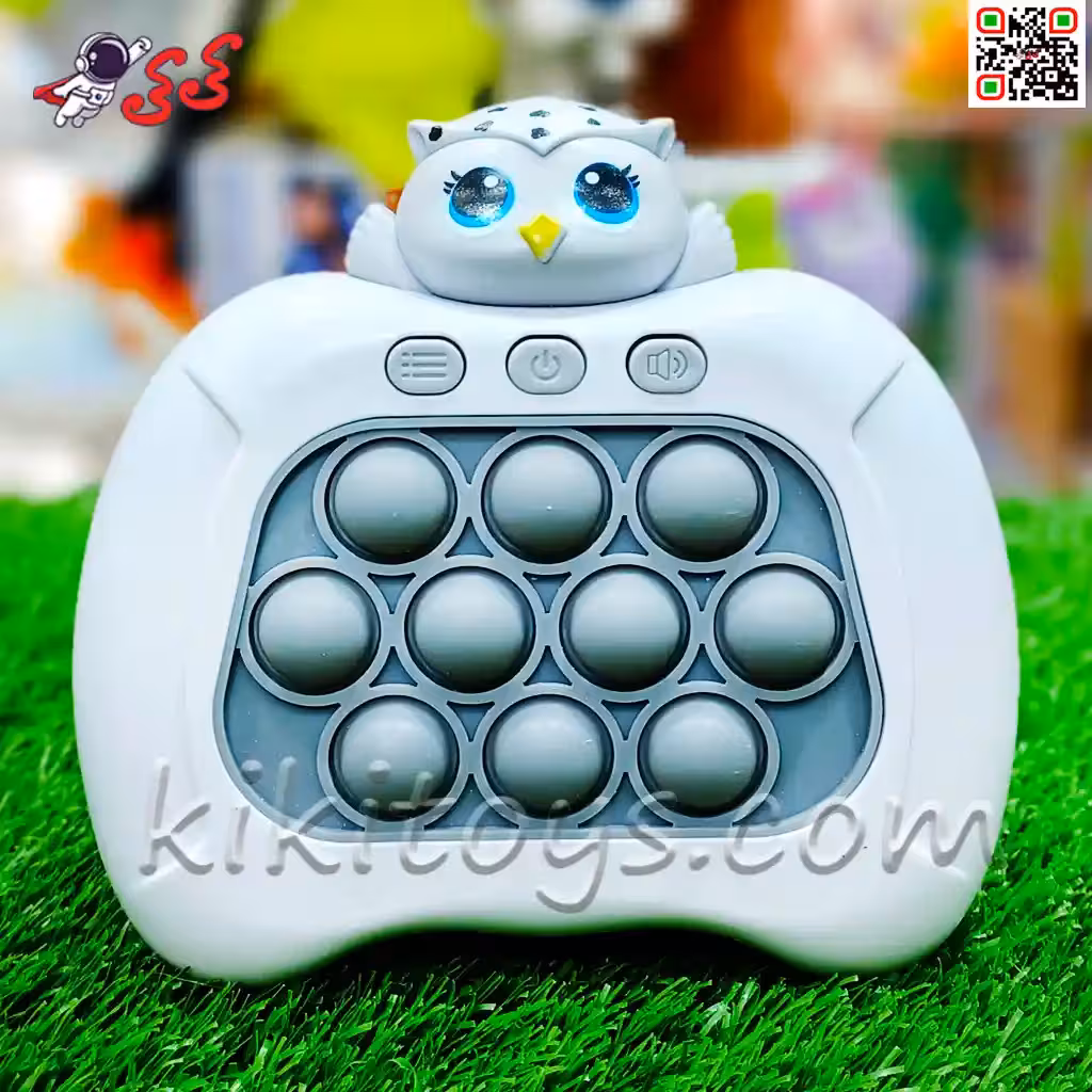 کنسول پاپت گیم اسباب بازی موزیکال و چراغدار مدل جغد QUICK PUSH  TOY BY-6028