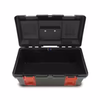 جعبه ابزار پلاستیکی (مشکی) بدون ابزار مدل TBAE0301 تاپ تول Toptul