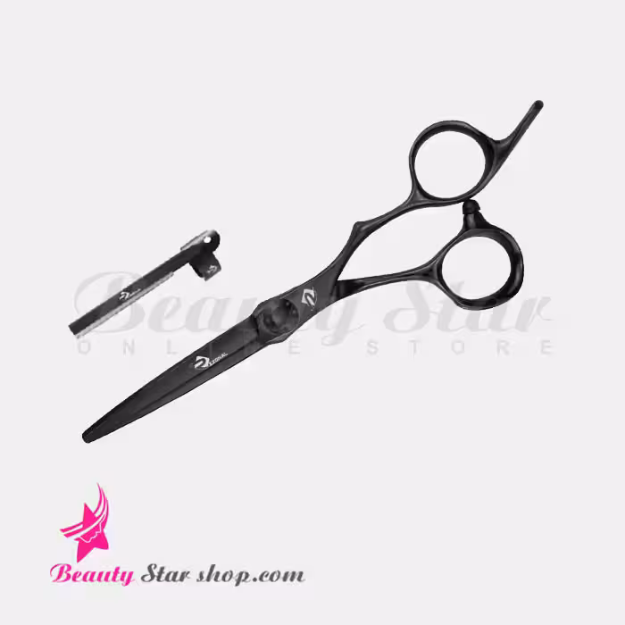 قیچی کوتاهی و کات مو پرمیوم رزونال مشکی مدل P-730 سایز 5.5 اینچ