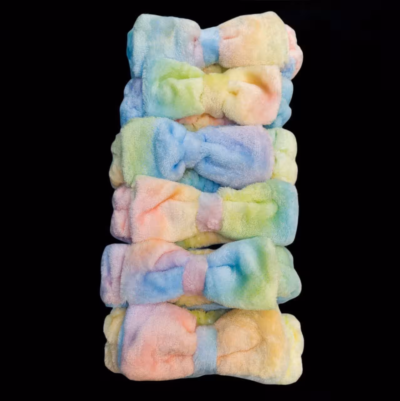 هدبند حوله ای ارایشی هفت رنگ