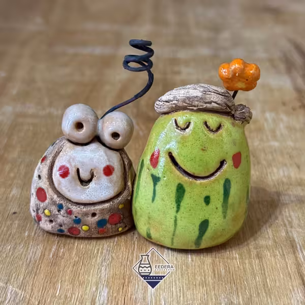 مجسمه سفالی هیولای ابله طرح دوازده