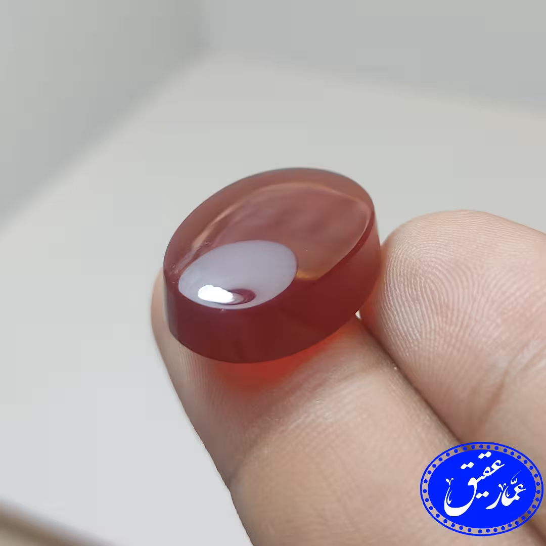 نگین عقیق سرخ کد ع110