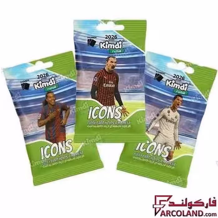 کیمدی کارت فوتبال آیکونز مدل Icones 2026 بسته 3 عددی