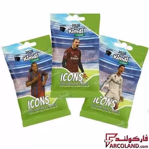 کیمدی کارت فوتبال آیکونز مدل Icones 2026 بسته 3 عددی