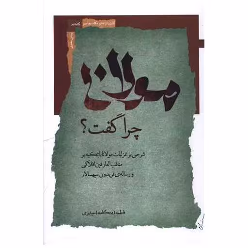 کتاب مولانا چرا گفت اثر فاطمه حیدری