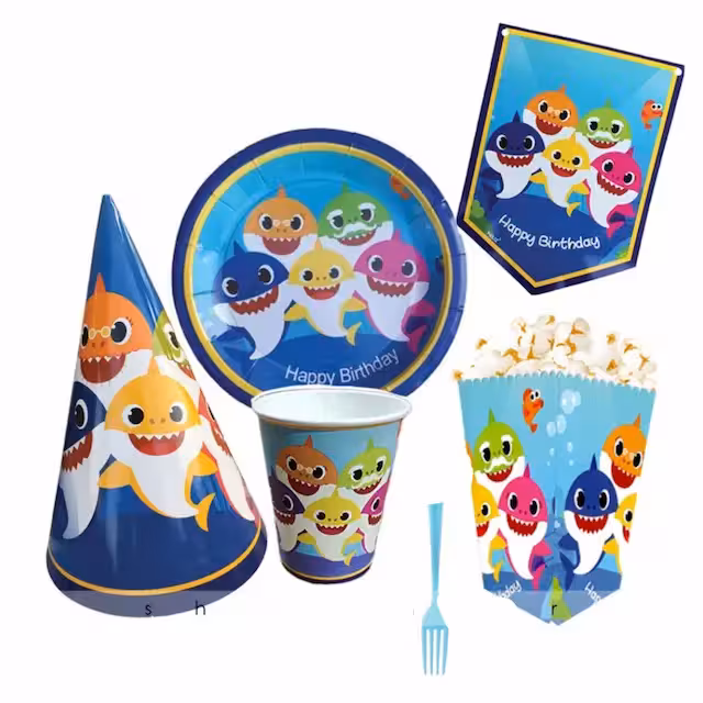 ظرف پاپ کرن بیبی شارک