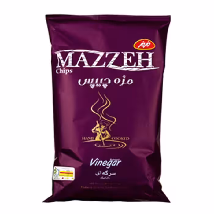 چیپس سرکه بالزامیک مزمز مدل مزه چیپس 120 گرمی