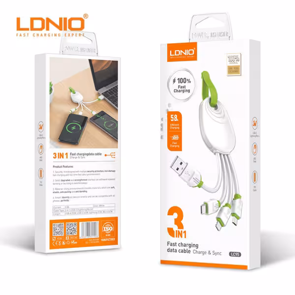 کابل سه در یک الدینیو مدل LC95