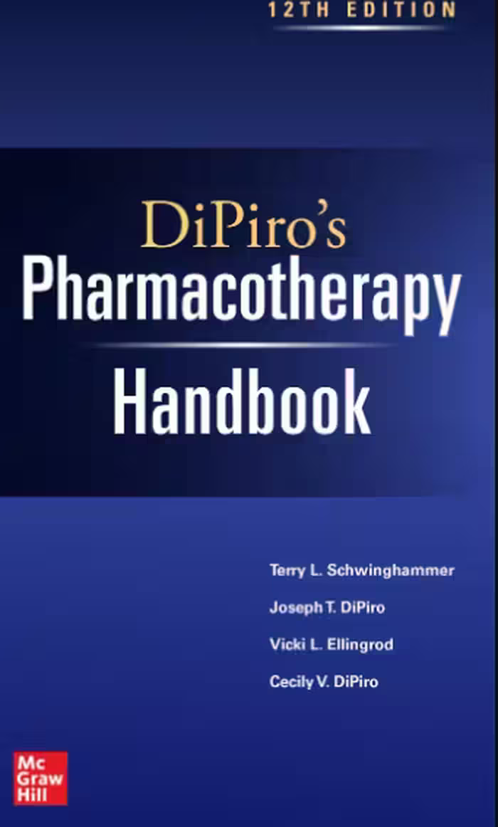 کتاب DiPiro's Pharmacotherapy Handbook, 12th Edition 2023