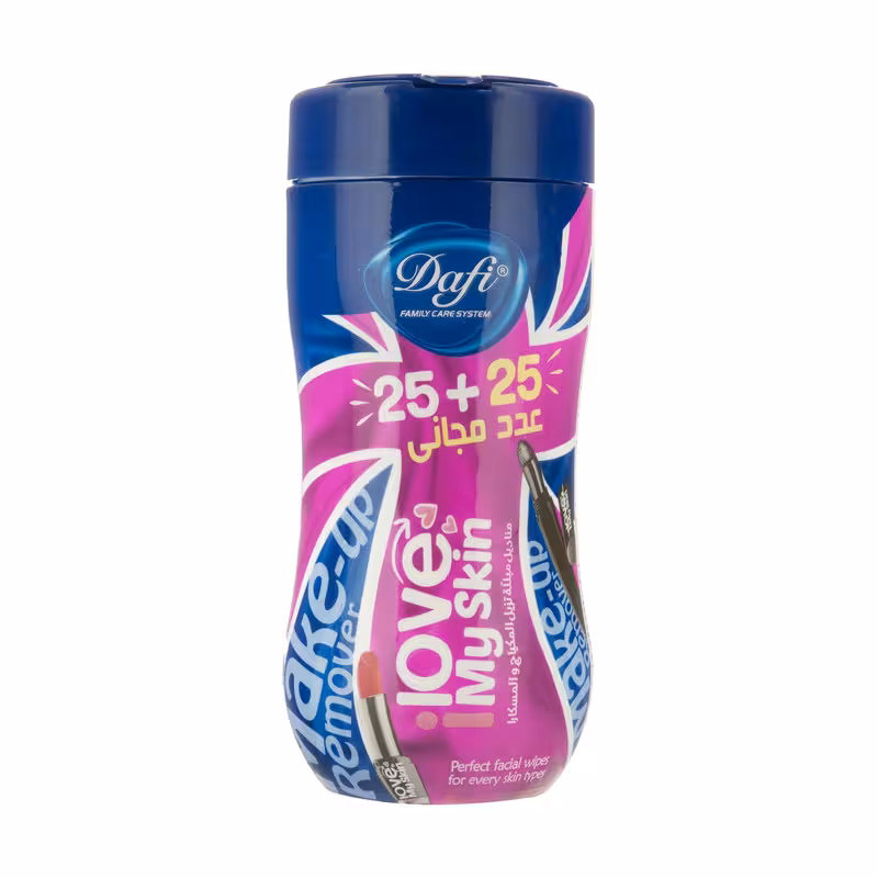 دستمال مرطوب پاک کننده آرایش مدل لاو دافی