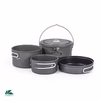 ست 4 پارچه ظروف سفری نیچرهایک Aluminium Alloy Kettle Set