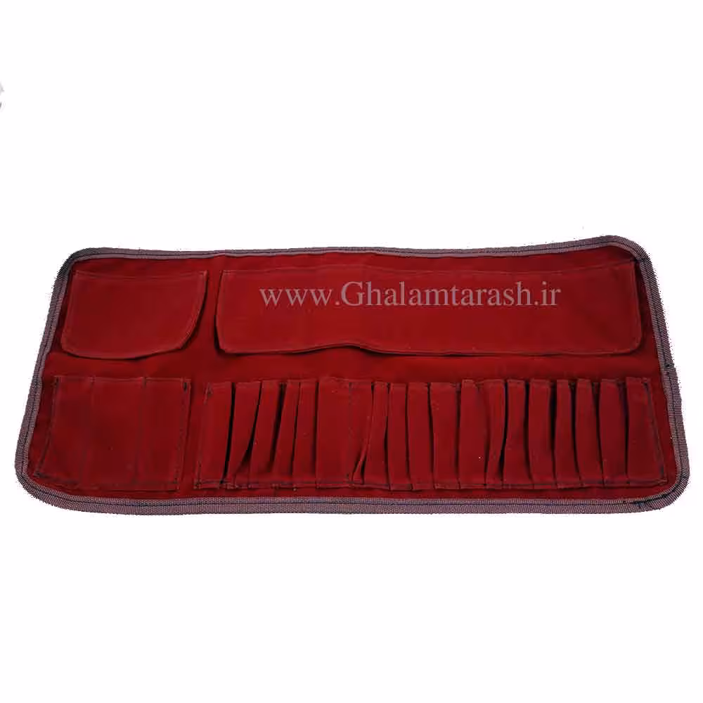 کیف قلمو 23 خانه آرک رنگ البالویی