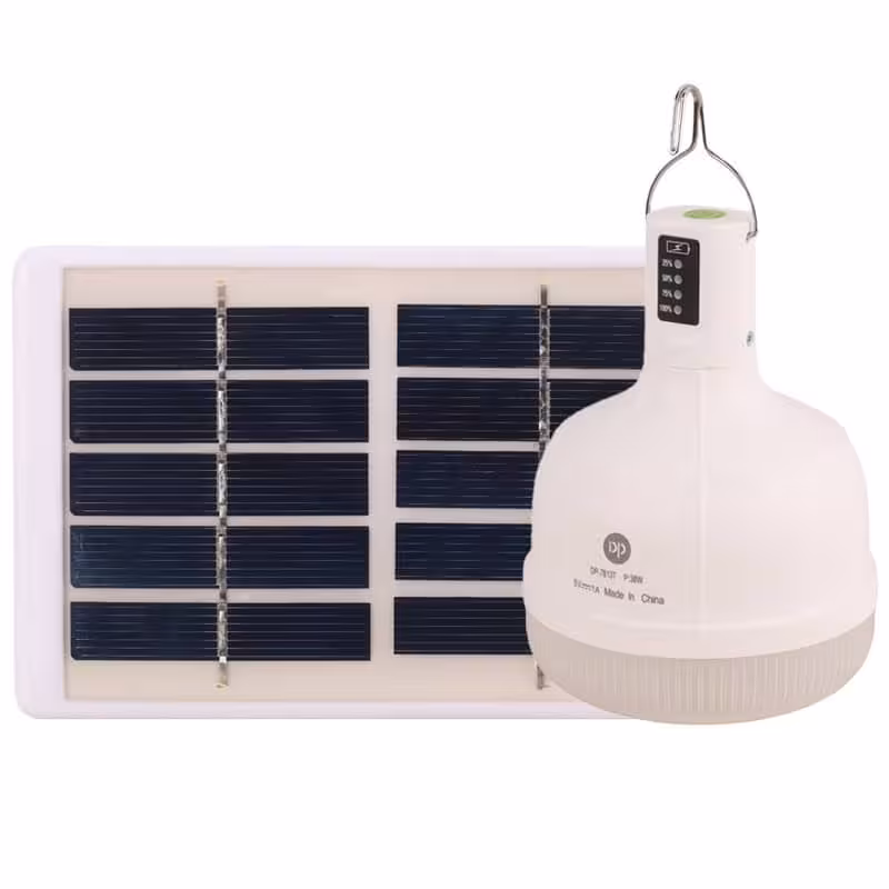 لامپ آویزدار شارژی DP.LED Light DP-7813T 38W   پنل خورشیدی
