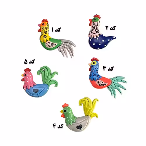 استیکر خروس رنگارنگ
