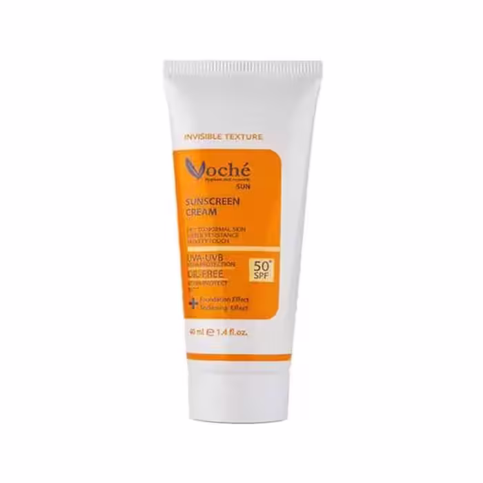 ضدآفتاب بی رنگ Voche وچه مدل SPF50 پوست خشک و نرمال
