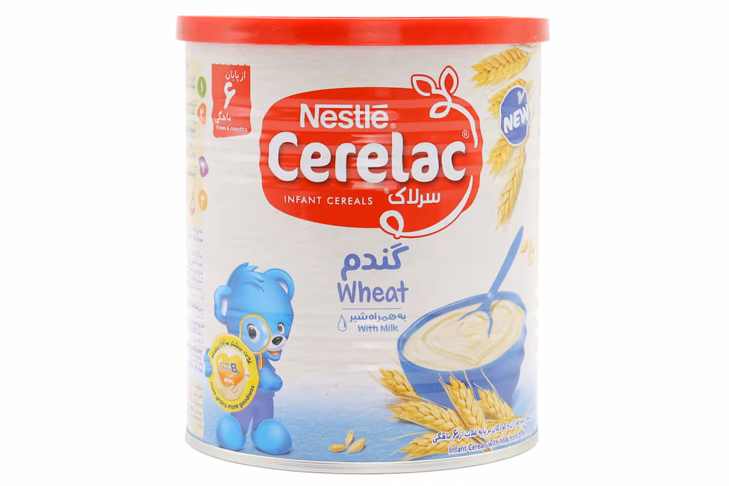 سرلاک گندم به همراه شیر 400 گرم نستله مناسب کودکان از پایان 6 ماهگی Cerelac