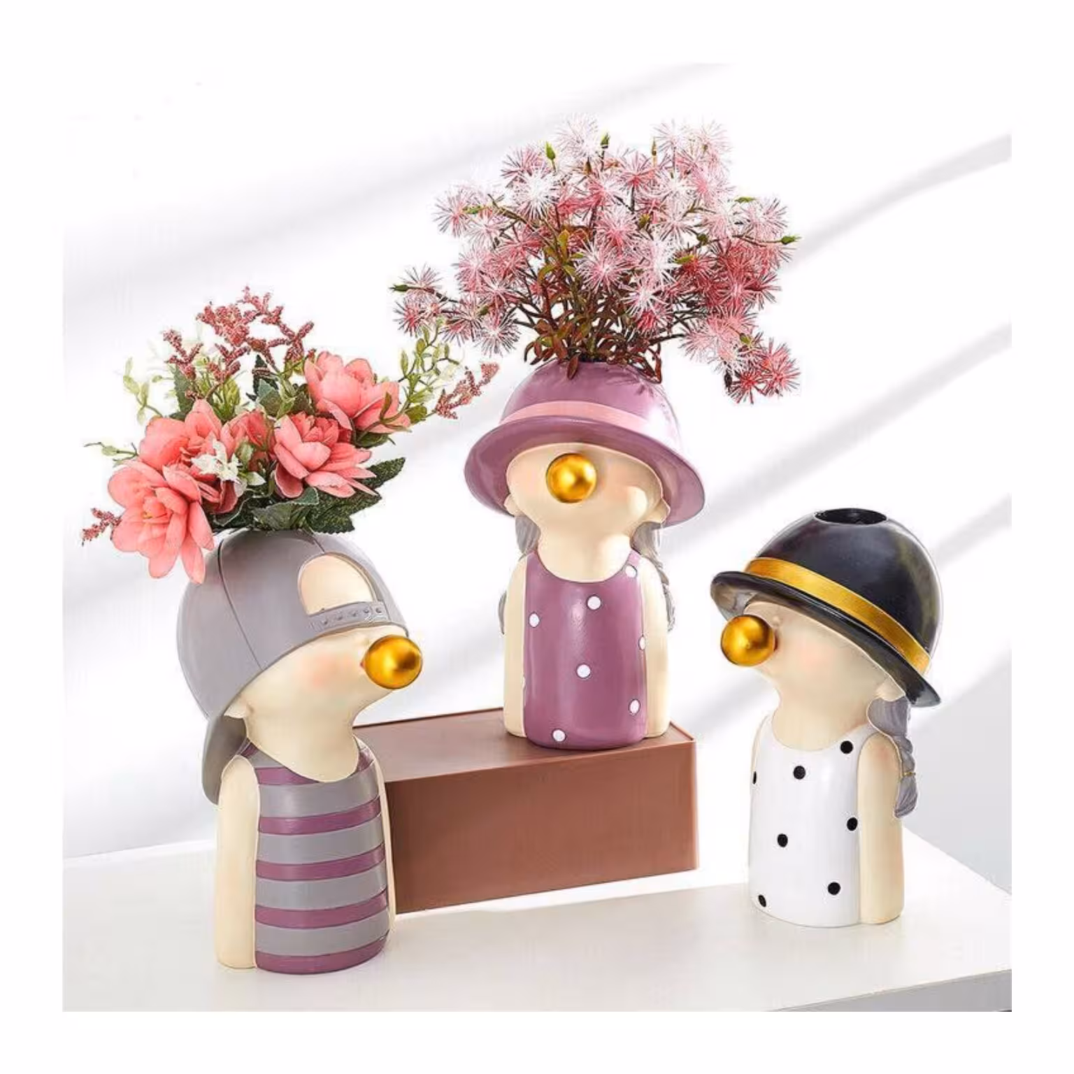 گلدان دختر پسر مجموعه 2 عددی