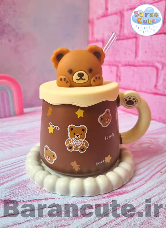 ماگ سرامیکی نی دار طرح تدی