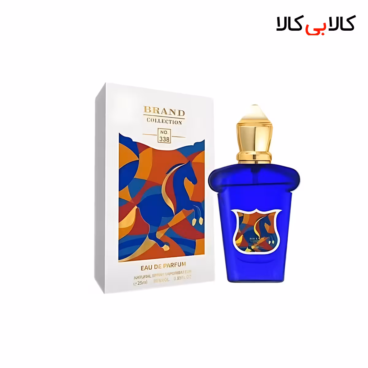 عطر جیبی برند کالکشن کد NO 338 مردانه حجم 25 میلی لیتر