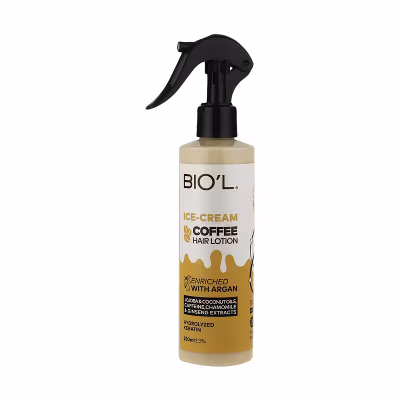 لوسیون مو بدون آبکشی بستنی قهوه بیول 250 میلی لیتر Biol Ice Cream Coffee Hair Lotion 250 ml
