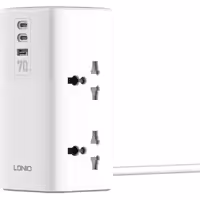 چندراهی و محافظ برق 70 وات 7 پورت الدینیو مدل LDNIO SC4383