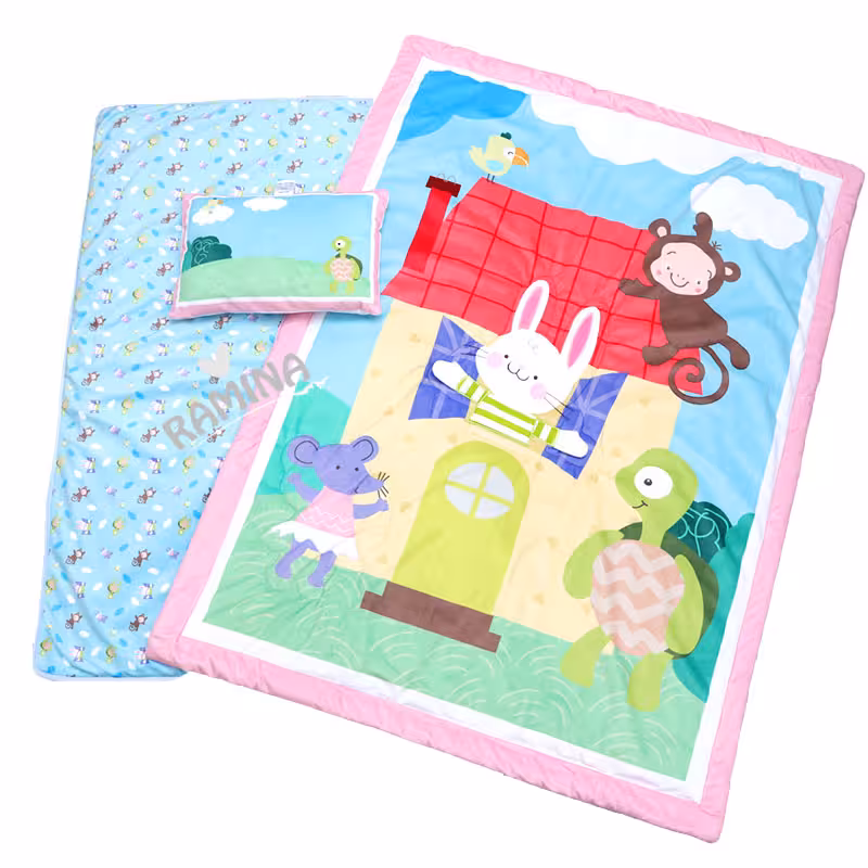 سرویس خواب سه تکه طرح کلبه حیوانات کد 2003 بیبی فورلایف Baby4life