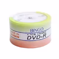 دی وی دی خام بینگو بسته 50 عددی