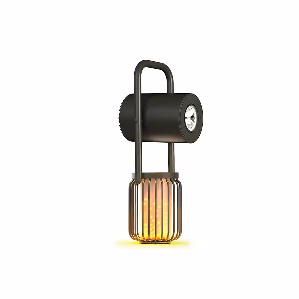اسپیکر و چراغ فضای باز بی سیم (همراه با پاوربانک) ویوی لبز Vyvylabs VOX1-02 flaming X1 outdoor light