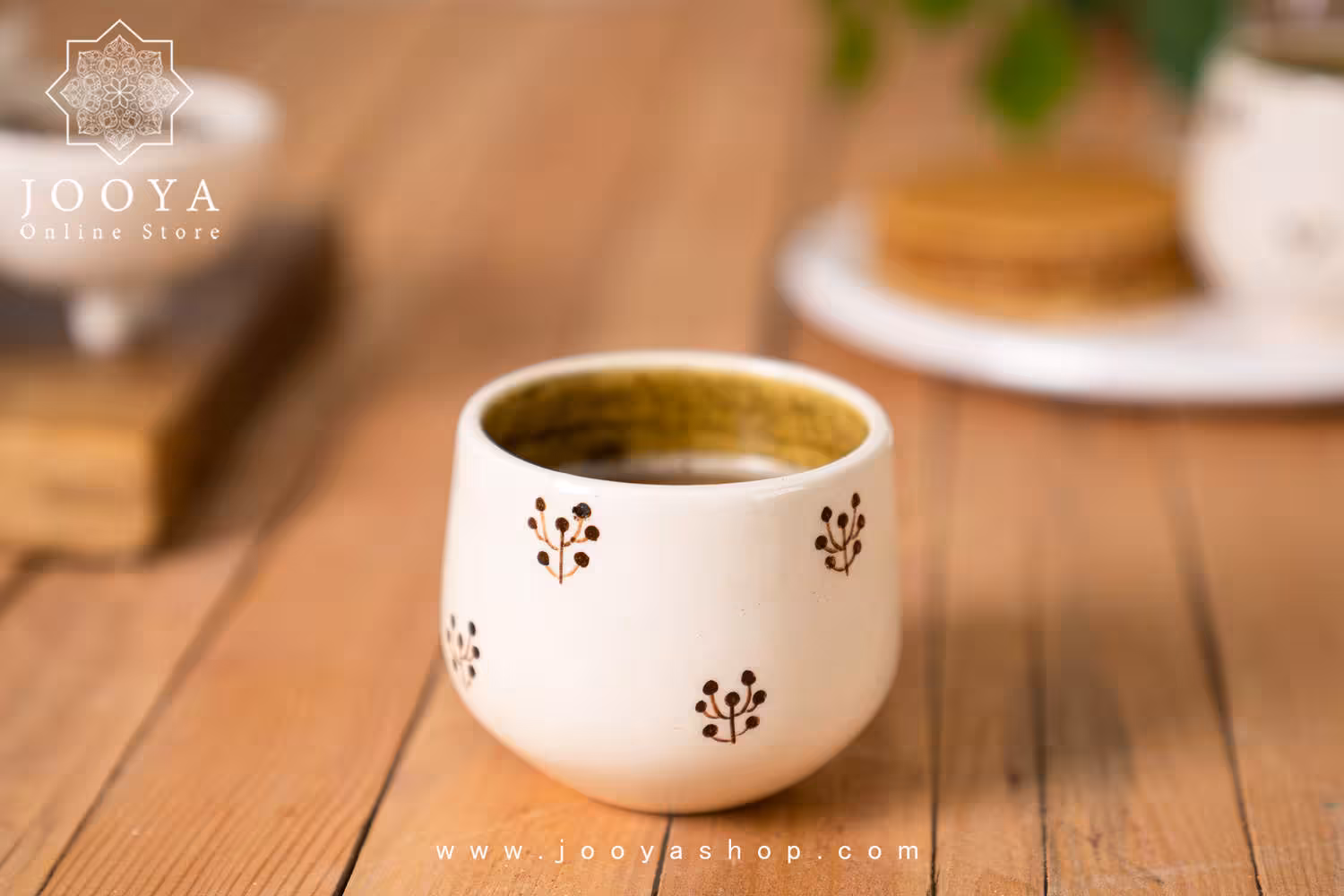 ماگ قهوه طرح بوته