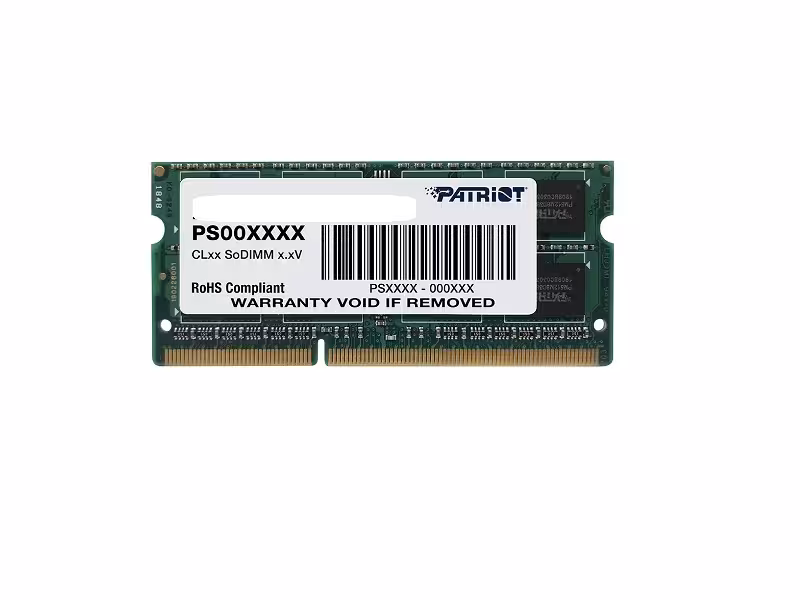 رم لپتاپ DDR3 تک کاناله 1333 مگاهرتز  پاتریوت مدل PC3-10600 ظرفیت 4 گیگابایت