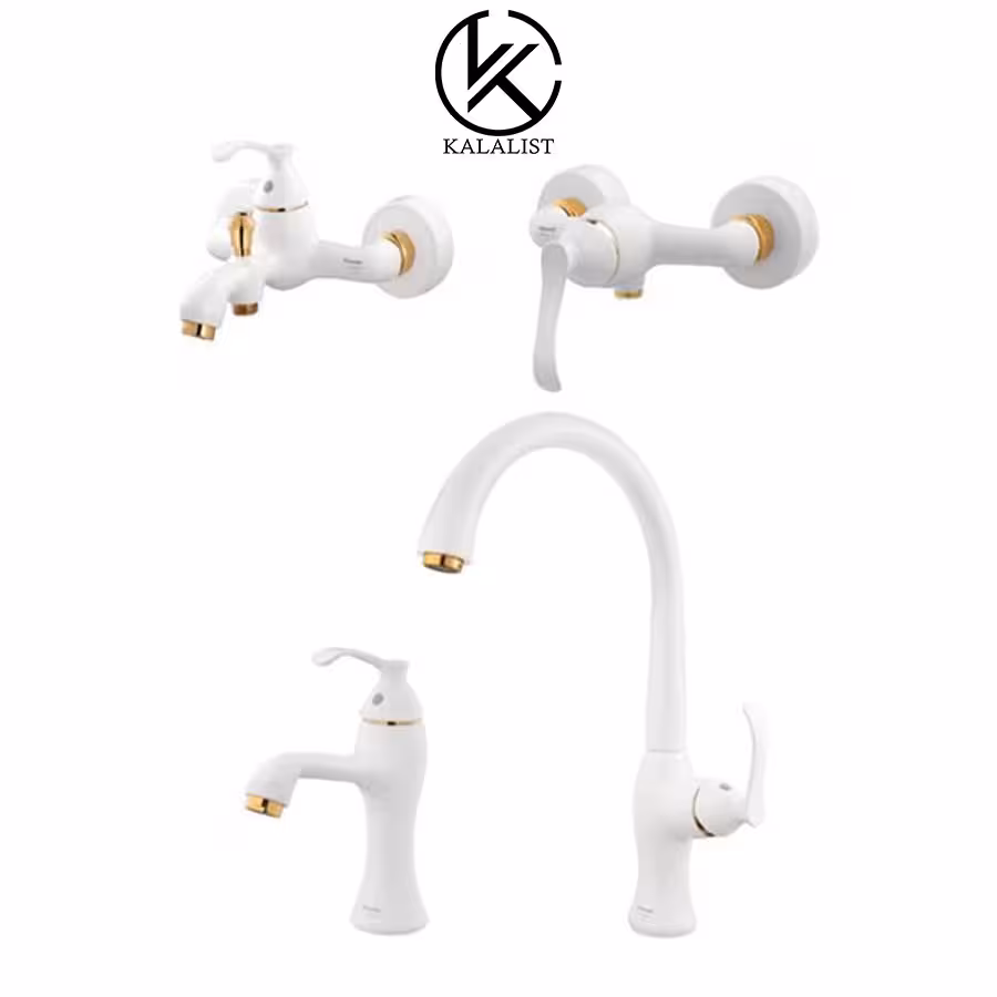 شیرآلات برند شودر مدل کلاسیک شیری طلا