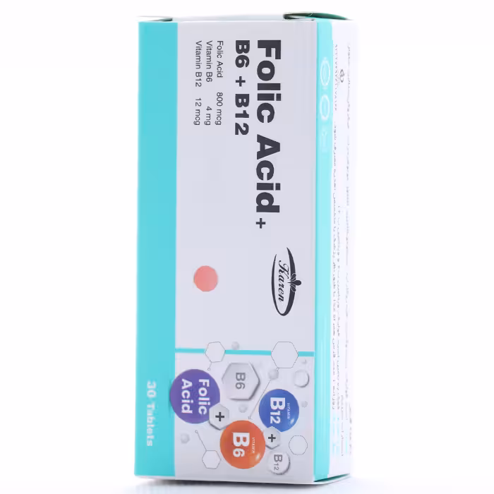 قرص فولیک اسید، ب6 و ب12 کارن