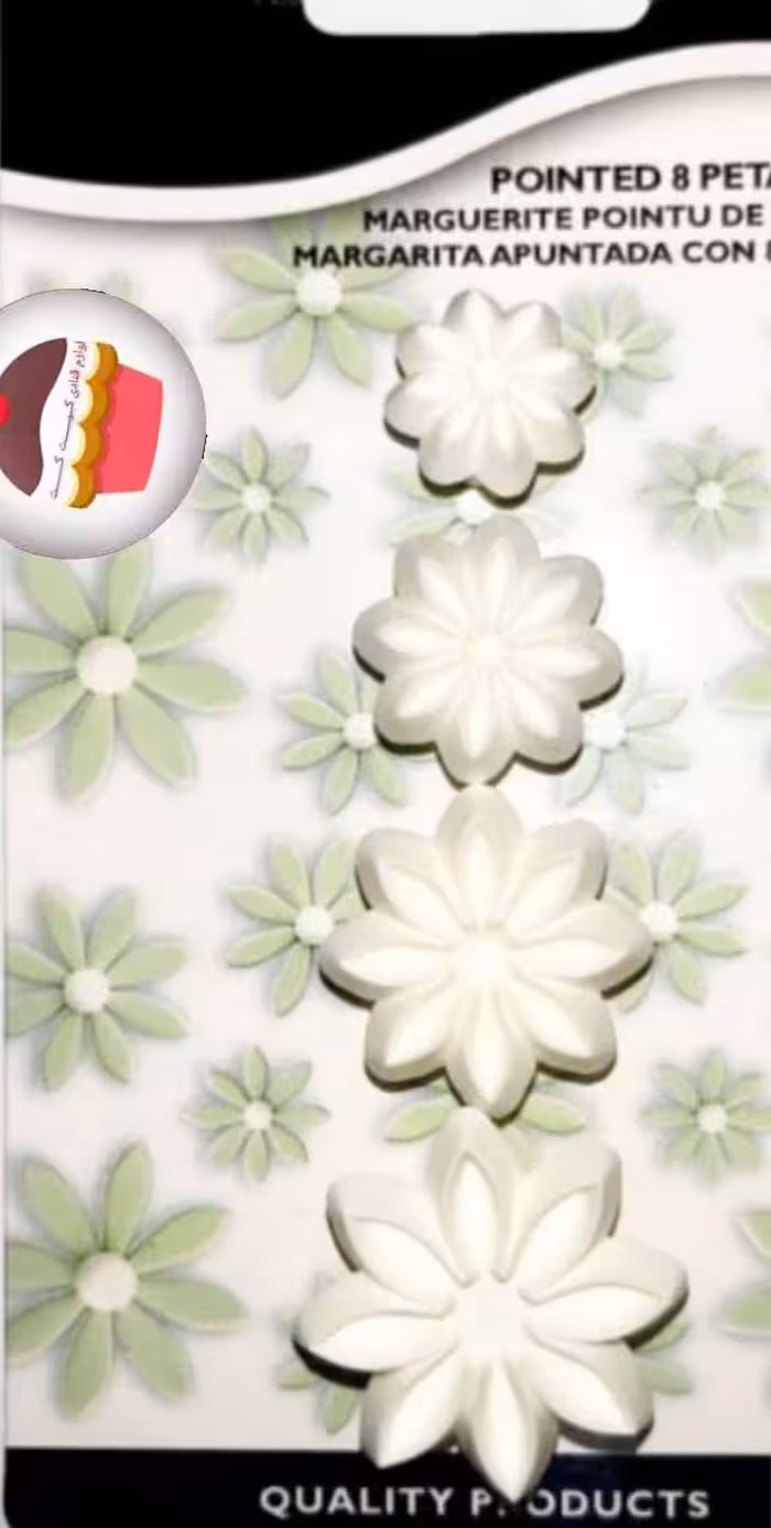 چاپ فوندانت گل مینا4 عددی