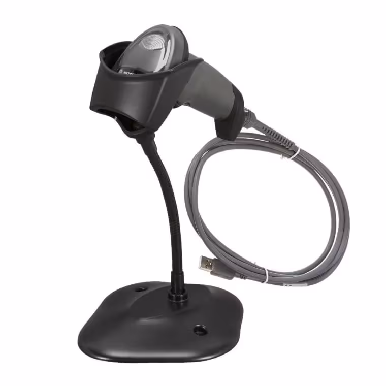 بارکدخوان تک بعدی باسیم همراه پایه نگهدارنده  Zebra Symbol LI2208