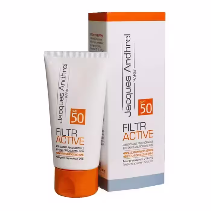 کرم ضد آفتاب بی رنگ 50 SPF پوست خشک و معمولی ژاک آندرل 50 میلی لیتر Jacques Andhrel