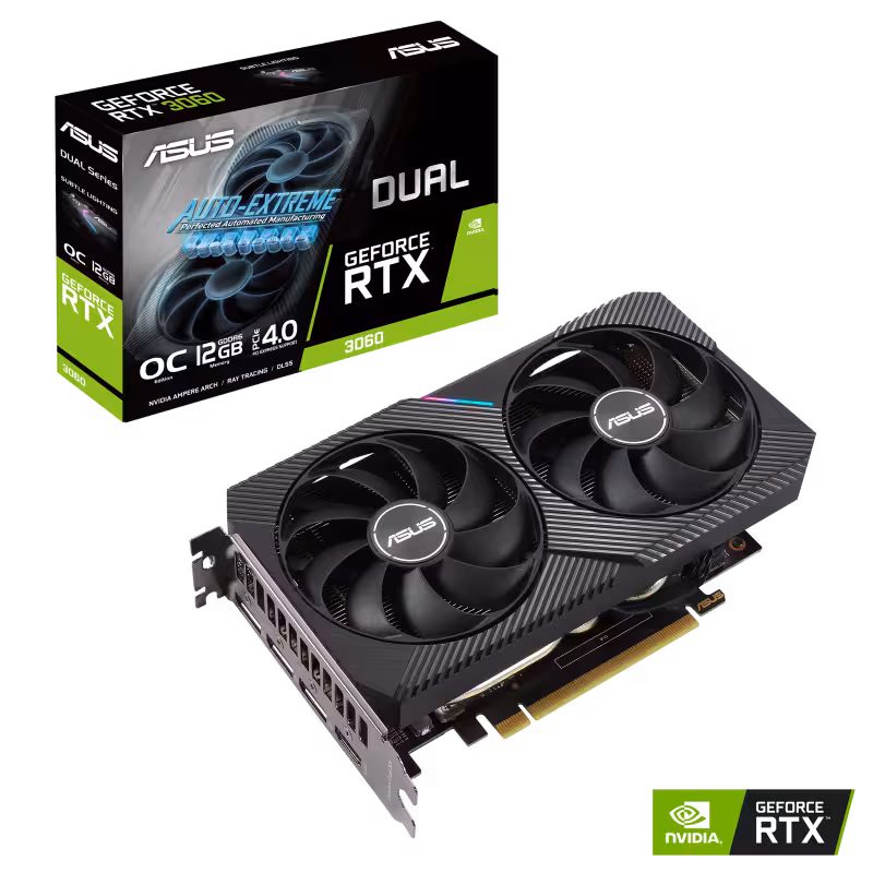 کارت گرافیک  ایسوس مدل ‎ DUAL-RTX3060-O12G-V2حافظه 12 گیگابایت