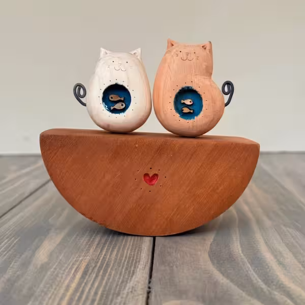 پایه متحرک گربه ماهی به دل جفتی طرح دو