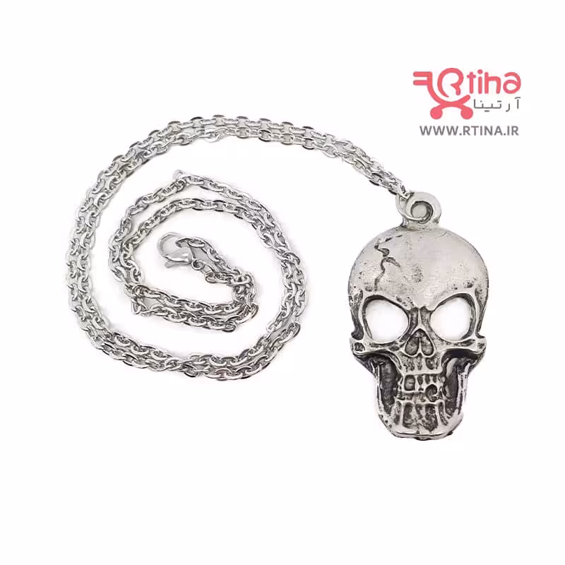 گردنبند اسکلت دخترونه و پسرونه مدل فلزی کلاسیک